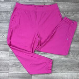 Lululemon Adapted State Cropped Jogger Pants High Rise Sonic Pink sz 12